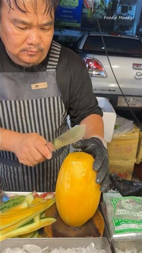 Amazing Golden Watermelon Cutting - So Fresh & Juicy!