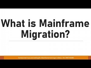 Mainframe Migration | Mainframe Modernization New Mainframe Batch from 16-Nov-2022
