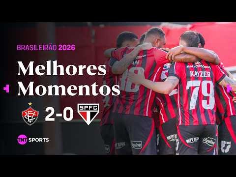 VITÓRIA 2X0 SÃO PAULO | MELHORES MOMENTOS | BRASILEIRÃO 2026