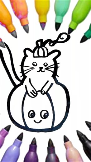 How To Draw cute Heloween Step By Step Easy #stepbystepdrawing #drawing #viral #art #viralshorts