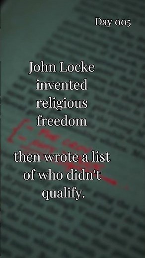 John Locke invented religious toleration and immediately wrote a list of exemptions.