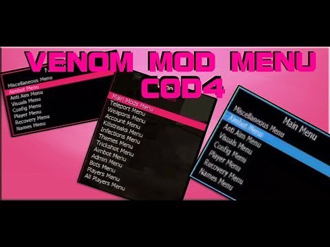 [PS3/Cod4] Venom Best Azza/Trickshot Mod Menu (Host, Non-Host, Pre-Game Mod Menu)