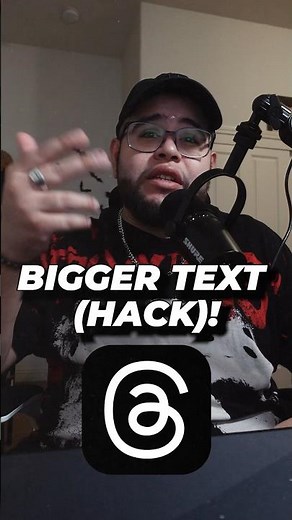 How to make the text BIGGER on Threads 😈