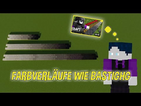 Farbverlauf wie BASTIGHG in CRAFT ATTACK 10 selbst bauen (super einfach)