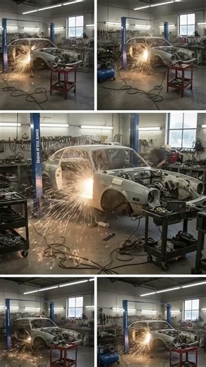 From rust to masterpiece… watch this garage bring a legend back to life 🔥🚗