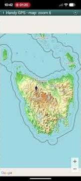 The new base maps feature in Handy GPS for Android