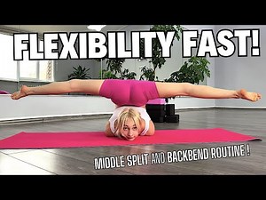Unlock Extreme Flexibility FAST! MIDDLE SPLIT & Deep Backbend Routine (4K)