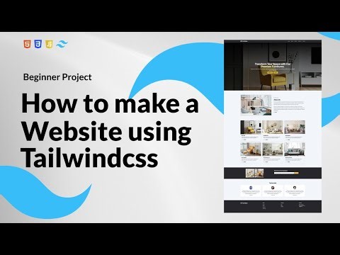 How to make a website using Tailwind CSS (Beginner Project)