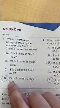 Reveal Math grade 4 lesson 4-1 understand comparing with multiplication