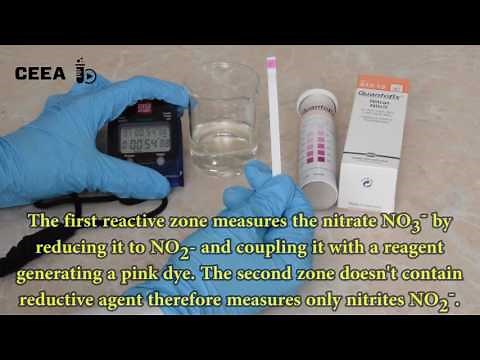 WATER QUALITY TESTING USING NITRATE NITRITE TEST STRIPS