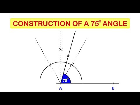 How to construct a 75-degree angle