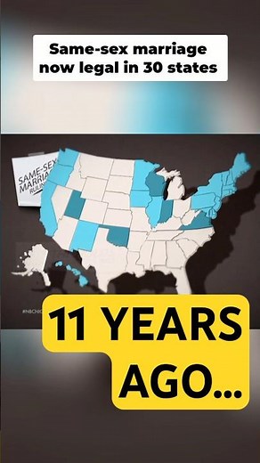 When Same-Sex Marriage Reached 30 States