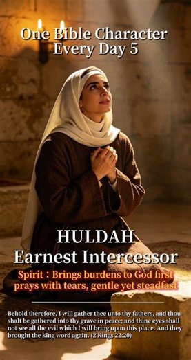 Why could Huldah become a spiritual guide for the whole nation?