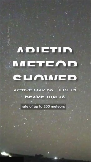 200 Meteors An Hour: Arietids Meteor Shower
