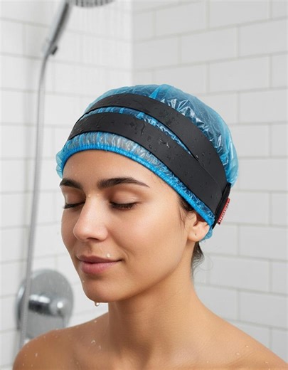 Aquashield 360: Industrial-layer Rubber Grip Shower Cap Seal Strap – 100% Waterproof Seal (twin Pack) - Etsy