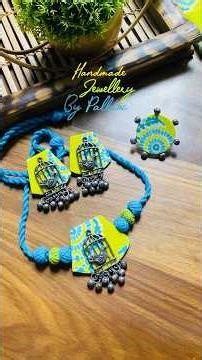 Trendy Choker Making🌼 #diy #new #craft #jewellerymaking #choker #making #handmade #diy #fabric