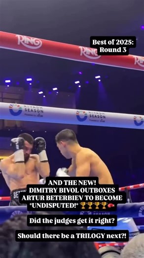 The 10 Count - by tendo on Instagram: "10 Count Tendo’s Best of 2025 - ROUND 3: ARTUR BETERBIEV vs DIMITRY BIVOL 2 . On February 22nd, Artur Beterbiev and Dimitry Bivol faced off once again for the undisputed light-heavyweight championship in a matchup that was widely anticipated for years and ended in an insanely close Beterbiev victory the first time around! Only four months had passed since that first Beterbiev-Bivol fight - which would make most assume that there would be little difference i