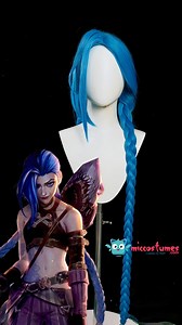 3.1K views · 29 reactions | How to style Jinx wig? Here is the tutorial https://tinyurl.com/34mdryhp In stock Who is wating for Arcane2?  Vi and Caitlyn new cosplays are available! | Miccostumes | Facebook