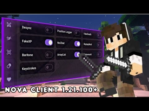 1.26+ Hack Client FREE - Minecraft Bedrock - Works w/ Windows Mobile MCPE iOS & All (Nova)