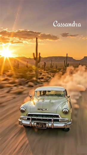 Chevy Bel Air Classic, 1950s Style Car,