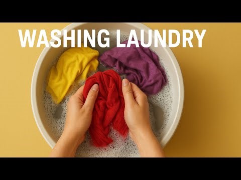 “LIVE: Relaxing Hand Washing Laundry | Satisfying Cleaning Sounds & Real-Time Wash Routine”