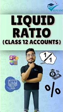 LIQUID RATIO MEANING | CLASS-12 ACCOUNTS | CURRENT RATIO & LIQUID RATIO #accountssolutions