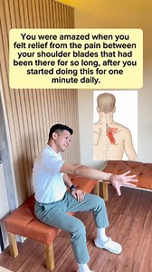 1.3M views · 9.9K reactions | That deep ache between your shoulder blades you thought would never leave? Just 1 minute a day—and suddenly, relief you can actually feel. 﫶 #backpain #rhomboids #stretching #physicaltherapy | Physical Therapy Session | Facebook