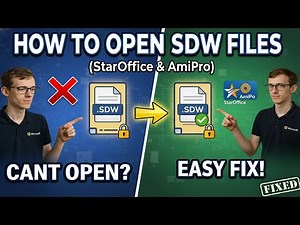How to Open SDW Files (StarOffice & AmiPro)