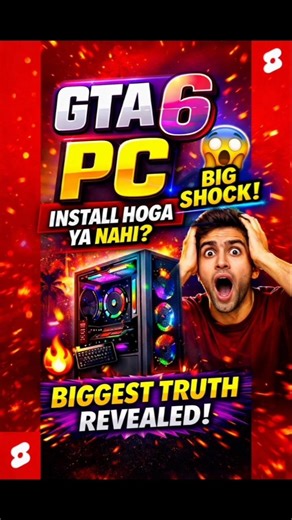 GTA 6 PC Par Install Hoga Ya Nahi? 😱 Biggest Truth Revealed! #shorts