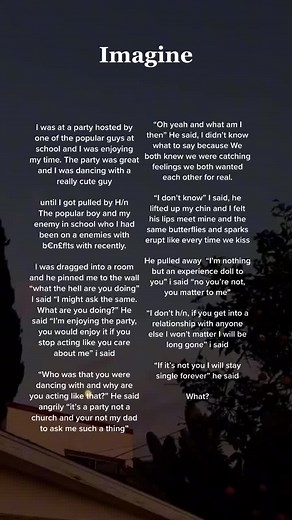 Part 2? / #imagine #imaginestories #imaginescenarios #wattpadforyou #wattpadstories #wattpad #foryoupage #foryou #fyp #fypシ #fy