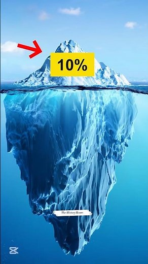 Why Most Of The ICEBERG is underwater? The Science Behind Icebergs | Hidden Danger for Ships#shorts