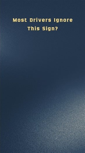 Most Drivers Ignore This Sign? #drivingtips #riddles #roadsigns