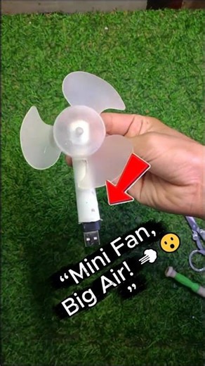 👉 ছোট ফ্যান কিন্তু বাতাস ঝড়ের মতো! 😱 USB Mini Fan DIY