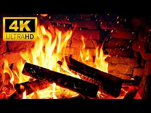 🔥Cozy Fireplace Burning 4K & Crackling Fire Sounds 3 Hours🔥Cozy Fireplace Ambience for Relaxation