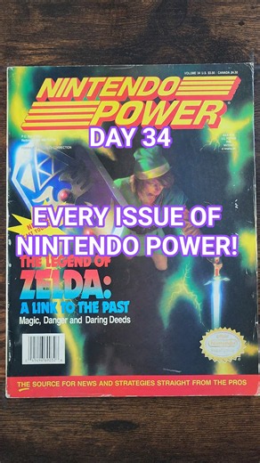Day 34 of Every Issue of #nintendopower #nes #snes #Gameboy #90sgaming #retrogaming #zelda