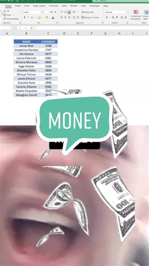 When I need money in Excel #excel #excelformat #money #moneydollars