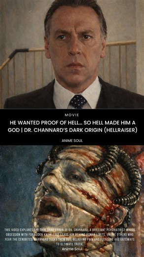 He Wanted Proof of Hell… So Hell Made Him a God | Dr. Channard’s Dark Origin This video explores the true dark origin of Dr. Channard, a brilliant psychiatrist whose obsession with forbidden knowledge leads him beyond human limits. Unlike others who fear the Cenobites, Channard seeks them out, believing pain and pleasure are gateways to the ultimate truth.#HorrorShorts #Hellraiser #HorrorExplained | Anime Soul Cinema