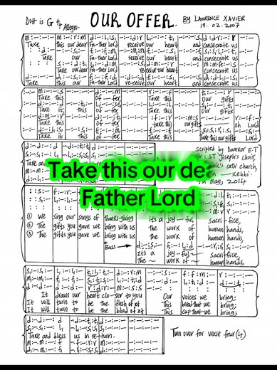 Catholic Song for Consecration by Lawrence Xavier