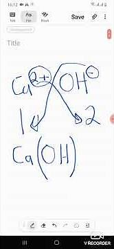 The Criss-Cross Method for Writing Chemical Formula Calcium Hydroxide Compound