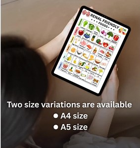 Renal Friendly Food List PDF | Kidney Disease Grocery Guide | Low Potassium & Phosphorus Diet Chart | CKD Stage 3 and 4 Nutrition - Etsy