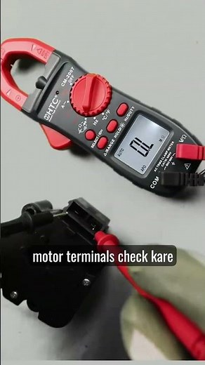 How to test a washing machine drain motor with a clamp meter #washingmachinerepair #diy
