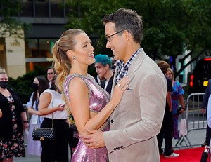 Blake Lively Wore a Pink Sparkly Cutout Dress to Support Ryan Reynolds at Free Guy Premiere