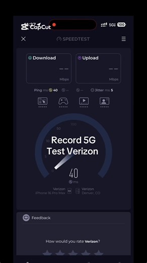 Record Verizon 5G UW Speed Test - Highest 5G Result