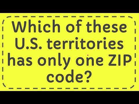 Which of these U.S. territories has only one ZIP code?