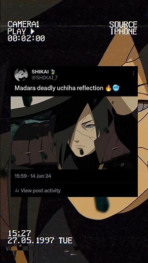 Madara show his deadly uchiha reflection 🔥🥶