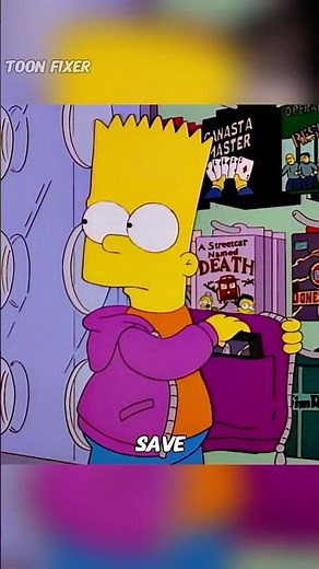 Bart Simpson gets caught shoplifting