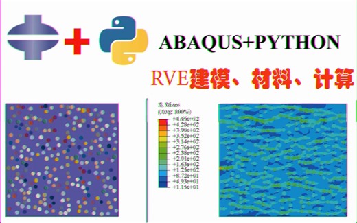 【新手向】- 复合材料随机纤维RVE建模、赋材、计算【附源码】