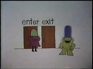 Sesame Street - e for enter & exit