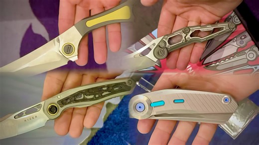 2025年Blade Show亚特兰大刀展国产钛柄折刀混剪