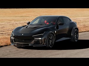 Black Novitec Ferrari Purosangue with RACE Exhaust-System, X-Pipe, Sport Catalysts